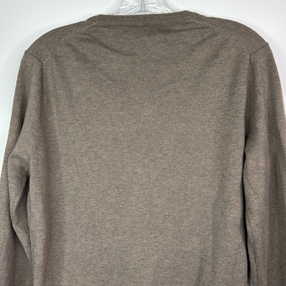 J. Crew Mercantile Brown Wool Blend Vneck Sweater Medium - Picture 5 of 10